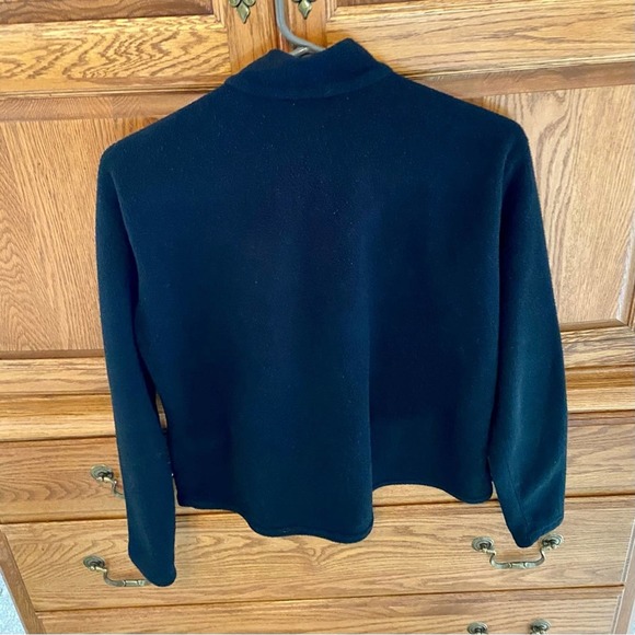 Patagonia Capilene Black Fleece Long Sleeve Pullover Womens Large 1/4 Zip Front - Picture 8 of 13